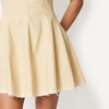 Amazon Essentials Women’s Fit & Flare Denim Mini Dress(Ecru)