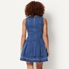Amazon Essentials Women’s Fit & Flare Denim Mini Dress(Medium Blue Vintage)