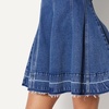 Amazon Essentials Women’s Fit & Flare Denim Mini Dress(Medium Blue Vintage)