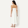 Amazon Essentials Women’s Fit & Flare Thin Strap Cotton Poplin Midi Dress(Bright White)