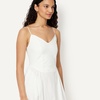 Amazon Essentials Women’s Fit & Flare Thin Strap Cotton Poplin Midi Dress(Bright White)