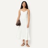 Amazon Essentials Women’s Fit & Flare Thin Strap Cotton Poplin Midi Dress(Bright White)