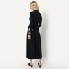 Amazon Essentials Women’s Fit and Flare Jersey Long-Sleeved Maxi Dress(Black)