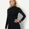 Amazon Essentials Women’s Fit and Flare Jersey Long-Sleeved Maxi Dress(Black)