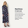 Amazon Essentials Women’s Fit and Flare Jersey Long-Sleeved Maxi Dress(Burgundy Blue Floral)