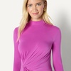 Amazon Essentials Women’s Fit and Flare Jersey Long-Sleeved Maxi Dress(Fuchsia)