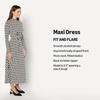 Amazon Essentials Women’s Fit and Flare Jersey Long-Sleeved Maxi Dress(Ivory Washed Bronze Geo)
