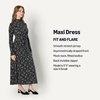 Amazon Essentials Women’s Fit and Flare Jersey Long-Sleeved Maxi Dress(Navy Cream Petals)