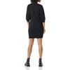 Amazon Essentials Women’s Fleece Blouson Sleeve Boatneck Sweatshirt Dress (Available in Plus Size)(Black)