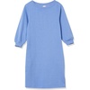 Amazon Essentials Women’s Fleece Blouson Sleeve Boatneck Sweatshirt Dress (Available in Plus Size)(Blue Heather)