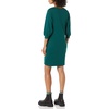 Amazon Essentials Women’s Fleece Blouson Sleeve Boatneck Sweatshirt Dress (Available in Plus Size)(Dark Green Heather)