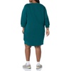 Amazon Essentials Women’s Fleece Blouson Sleeve Boatneck Sweatshirt Dress (Available in Plus Size)(Dark Green Heather)