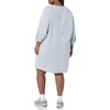 Amazon Essentials Women’s Fleece Blouson Sleeve Boatneck Sweatshirt Dress (Available in Plus Size)(Grey Heather)