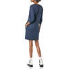 Amazon Essentials Women’s Fleece Blouson Sleeve Boatneck Sweatshirt Dress (Available in Plus Size)(Navy)