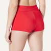 Amazon Essentials Women’s High Rise Boy Short Swim Bikini Bottom(Bright Poppy Red)