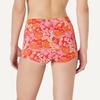 Amazon Essentials Women’s High Rise Boy Short Swim Bikini Bottom(Bright Poppy Red Folk Floral)