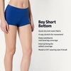 Amazon Essentials Women’s High Rise Boy Short Swim Bikini Bottom(Deep Blue)