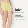 Amazon Essentials Women’s High Rise Boy Short Swim Bikini Bottom(Light Yellow)