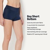 Amazon Essentials Women’s High Rise Boy Short Swim Bikini Bottom(Navy)