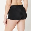 Amazon Essentials Women’s High Rise Boy Short Swim Bikini Bottom(Washed Black)