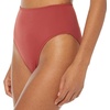 Amazon Essentials Women’s High Waist High Leg Bikini Bottom(Brick Red)