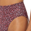 Amazon Essentials Women’s High Waist High Leg Bikini Bottom(Brick Red Leopard)