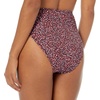 Amazon Essentials Women’s High Waist High Leg Bikini Bottom(Brick Red Leopard)