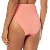 Amazon Essentials Women’s High Waist High Leg Bikini Bottom(Coral Pink)
