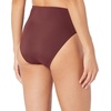 Amazon Essentials Women’s High Waist High Leg Bikini Bottom(Deep Brown)