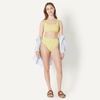Amazon Essentials Women’s High Waist High Leg Bikini Bottom(Light Yellow)