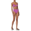 Amazon Essentials Women’s High Waist High Leg Bikini Bottom(Violet)