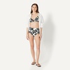Amazon Essentials Women’s High Waist Swim Bottom (Available in Plus Size)(Cream Black Floral)