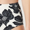 Amazon Essentials Women’s High Waist Swim Bottom (Available in Plus Size)(Cream Black Floral)