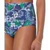 Amazon Essentials Women’s High Waist Swim Bottom (Available in Plus Size)(Deep Blue Paisley)