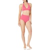 Amazon Essentials Women’s High Waist Swim Bottom (Available in Plus Size)(Hot Pink)