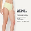 Amazon Essentials Women’s High Waist Swim Bottom (Available in Plus Size)(Light Yellow)