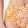Amazon Essentials Women’s High Waist Swim Bottom (Available in Plus Size)(Rust Orange Abstract Palms)