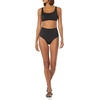 Amazon Essentials Women’s High Waist Swim Bottom (Available in Plus Size)(Washed Black)
