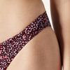 Amazon Essentials Women’s High-Rise High-Leg Swim Bikini Bottom(Brick Red Lilac Leopard)