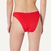 Amazon Essentials Women’s High-Rise High-Leg Swim Bikini Bottom(Bright Poppy Red)