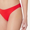 Amazon Essentials Women’s High-Rise High-Leg Swim Bikini Bottom(Bright Poppy Red)