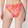 Amazon Essentials Women’s High-Rise High-Leg Swim Bikini Bottom(Bright Poppy Red Folk Floral)