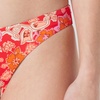 Amazon Essentials Women’s High-Rise High-Leg Swim Bikini Bottom(Bright Poppy Red Folk Floral)