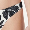 Amazon Essentials Women’s High-Rise High-Leg Swim Bikini Bottom(Cream Black Floral)