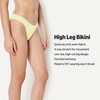 Amazon Essentials Women’s High-Rise High-Leg Swim Bikini Bottom(Light Yellow)