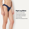 Amazon Essentials Women’s High-Rise High-Leg Swim Bikini Bottom(Navy)