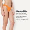 Amazon Essentials Women’s High-Rise High-Leg Swim Bikini Bottom(Orange)
