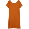 Amazon Essentials Women’s Jersey Regular-Fit Ballet-Back t-Shirt Dress (Previously Daily Ritual)(Caramel)