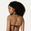 Amazon Essentials Women’s Light Support Triangle Bikini Top with Removable Cups(Black)