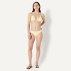 Amazon Essentials Women’s Light Support Triangle Bikini Top with Removable Cups(Light Yellow)